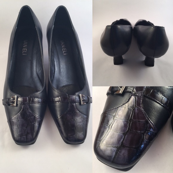 Vaneli Shoes - Vaneli dark blue 2” heel, dress shoes